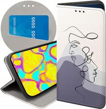 Hello Case Etui Z Klapką Do Nokia 3 4 Continuous Line Art Kreska Linie Futerał
