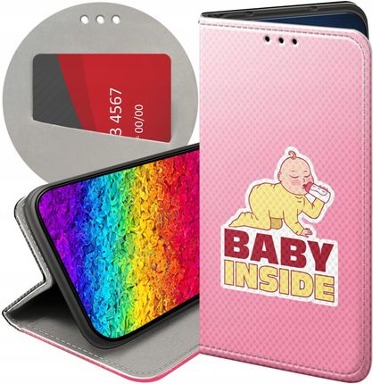 Hello Case Etui Z Klapką Do Motorola Moto G22 4G Ciążowe Pregnant Baby Shower