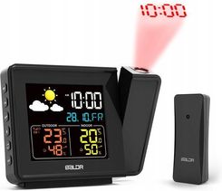 Stacja Pogodowa Czujnik Higrometr Budzik Projektor Czasu