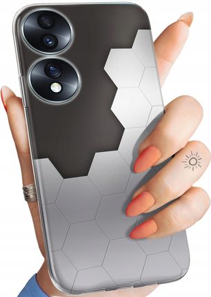 Hello Case Etui Do Huawei Honor X8 5G X6 70 Lite Szare Metallic