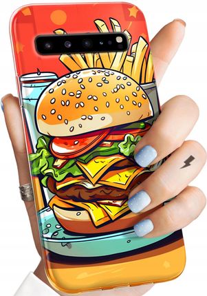 Hello Case Etui Do Samsung Galaxy S10 5G Hamburger Burgery Fast Food Jedzenie