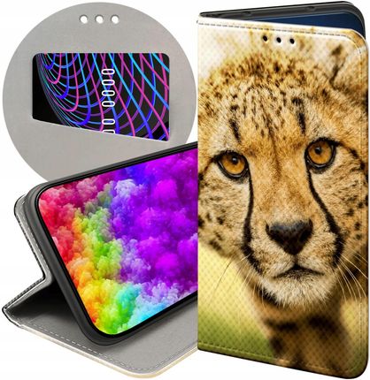 Hello Case Etui Z Klapką Do Samsung Galaxy A82 5G Gepard Cętki Panterka Futerał
