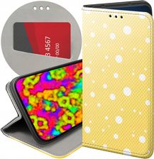 Hello Case Etui Z Klapką Do Samsung Galaxy S21 Kropki Grochy Bokeh Dots Futerał
