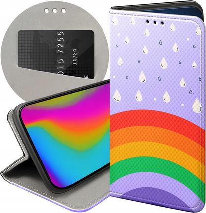 Hello Case Etui Z Klapką Do Samsung Galaxy A03S Tęcza Rainbow Futerał Pokrowiec