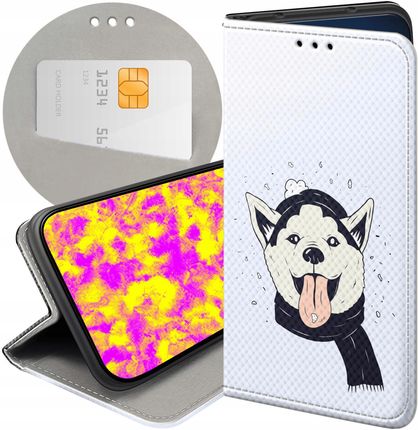 Hello Case Etui Z Klapką Do Samsung Galaxy J7 2017 Husky Psy Pieski Futerał