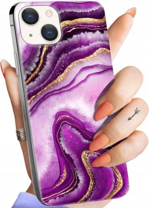Hello Case Etui Do Iphone 15 Plus Różowy Marmur Purpura Róż Obudowa