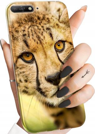 Hello Case Etui Do Huawei Y6 2018 Gepard Cętki Panterka Obudowa Pokrowiec