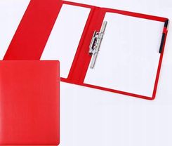 Clipboard Teczka Aktówka Organizer Podkładka Do Pisania Deska Z Klipsem A4 Czerwona