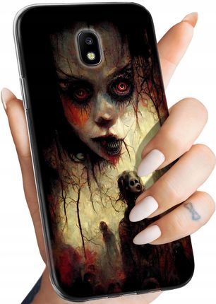 Hello Case Etui Do Samsung Galaxy J3 2017 Halloween Zombie Dynie Czaszki Wampiry