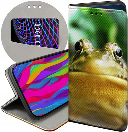 Hello Case Etui Z Klapką Do Samsung Galaxy M21 Żabka Żaba Frog Futerał Pokrowiec