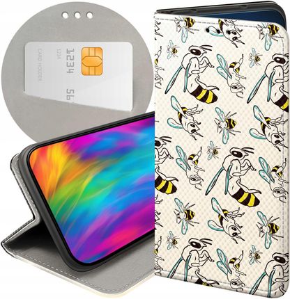 Hello Case Etui Z Klapką Do Samsung Galaxy S24 Owady Motyle Pszczółki Futerał