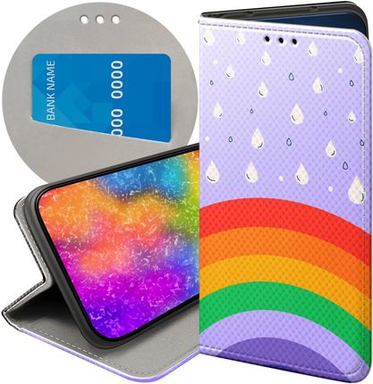 Hello Case Etui Z Klapką Do Xiaomi 13T Tęcza Rainbow Futerał Pokrowiec