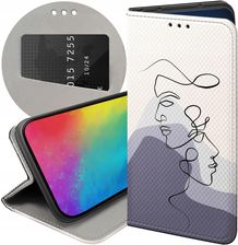 Hello Case Etui Z Klapką Do Google Pixel 8 Continuous Line Art Kreska Linie