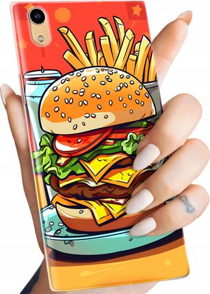 Hello Case Etui Do Sony Xperia Xa1 Hamburger Burgery Fast Food Jedzenie Obudowa