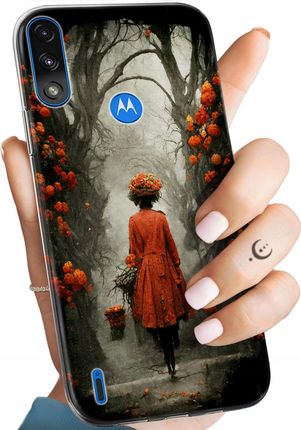 Hello Case Etui Do Motorola Moto E7 Power Jesień Liście Autu