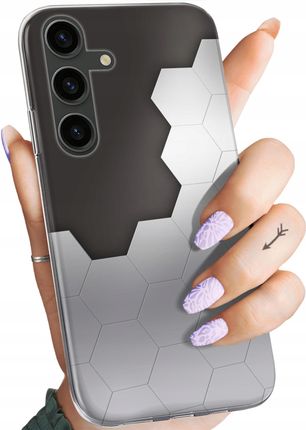 Hello Case Etui Do Samsung Galaxy S24 Plus Szare Metallic Grey Obudowa Pokrowiec