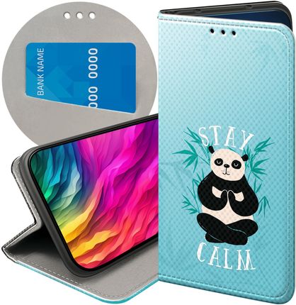Hello Case Etui Z Klapką Do Motorola Moto G6 Play Panda Bambus Pandy Futerał
