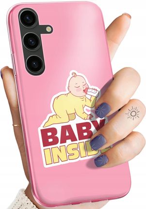 Hello Case Etui Do Samsung Galaxy S24 Plus Ciążowe Pregnant Baby Shower Obudowa