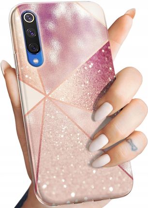 Hello Case Etui Do Xiaomi Mi 9 Różowe Złoto Róż Obudowa Pokrowiec