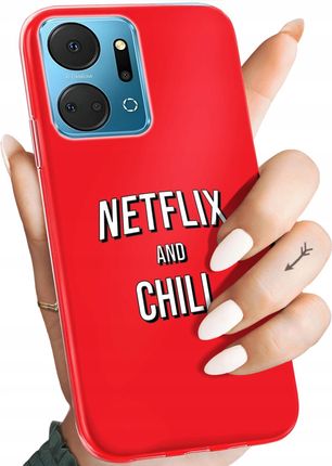 Hello Case Etui Do Huawei Honor X7A Netflix Seriale Filmy Kino Obudowa Pokrowiec