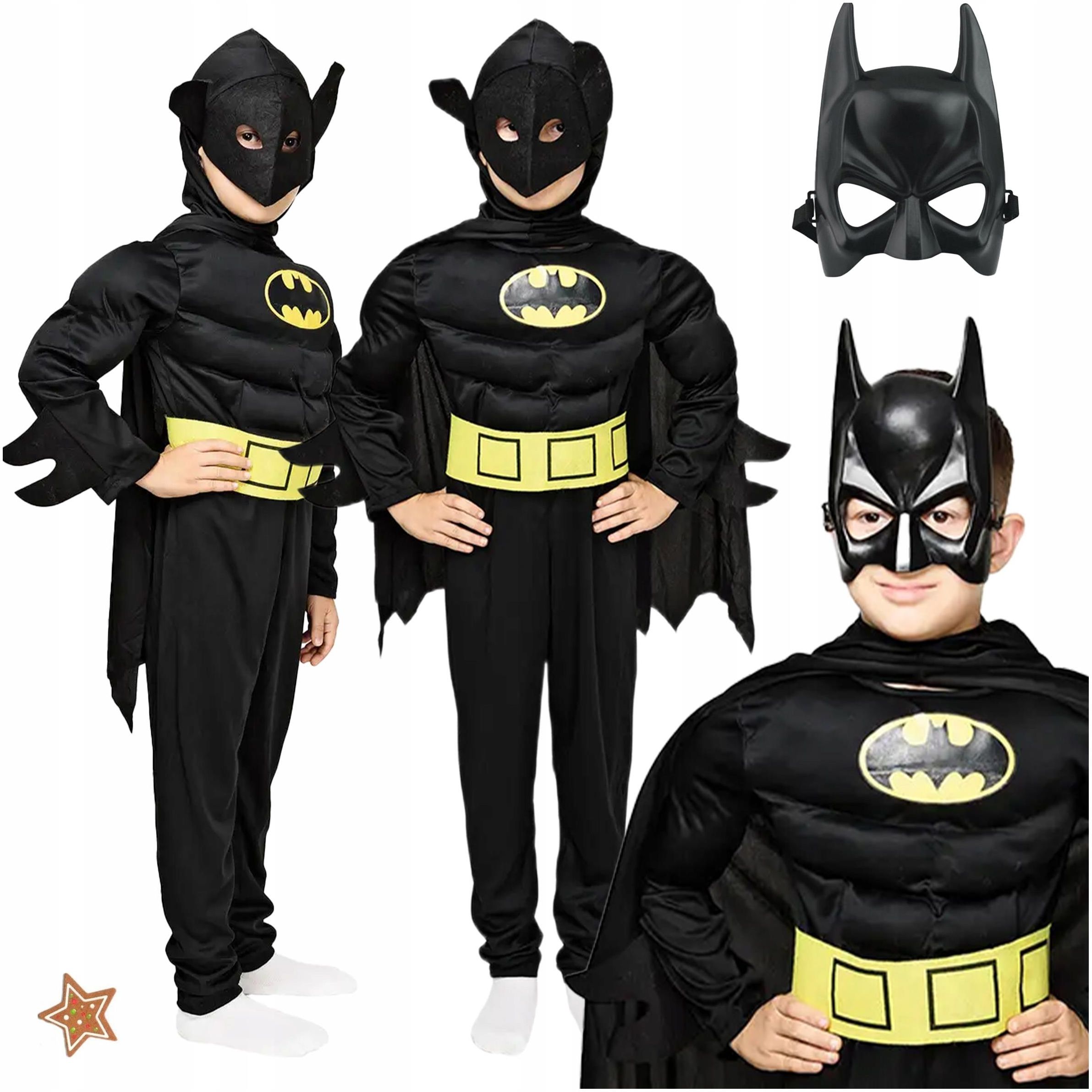 Strój Dla Chłopca Na Bal Karnawałowy Batman Strój Karnawałowy Dla Chłopca Na Bal Przebierańców Maska 110-116