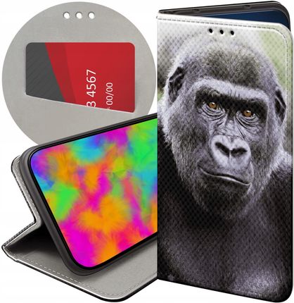 Hello Case Etui Z Klapką Do Xiaomi Mi A2 6X Małpki Małpa Nosacz Futerał
