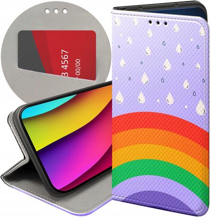 Hello Case Etui Do Huawei Honor X8 5G X6 70 Lite Tęcza Rainbow