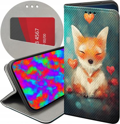 Hello Case Etui Z Klapką Do Xiaomi Mi A2 6X Liski Lisy Fox Futerał
