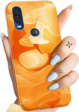 Hello Case Etui Do Motorola One Vision P40 Pomarańczowe Pomarańcze Orange