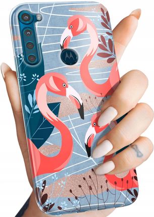 Hello Case Etui Do Motorola One Fusion Plus Flaming Flamingi Ptaki Obudowa