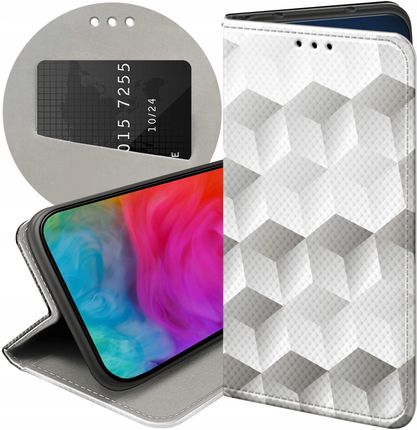 Hello Case Etui Z Klapką Do Samsung Galaxy S24 3D Geometryczne Iluzja Futerał