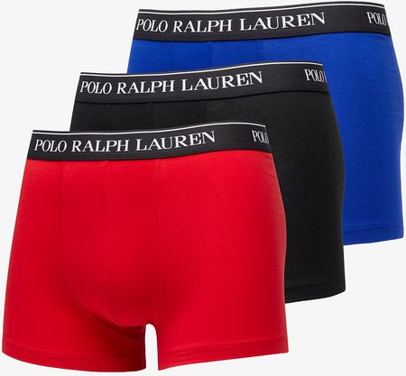 Ralph Lauren Stretch Cotton Classic Trunk 3-Pack Blue/ Red/ Black