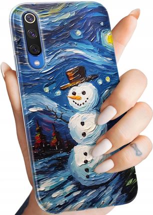 Hello Case Etui Do Xiaomi Mi 9 Bałwan Zima Śnieg Obudowa Pokrowiec