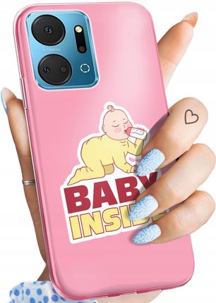 Hello Case Etui Do Huawei Honor X7A Ciążowe Pregnant Baby Shower Obudowa