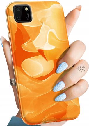 Hello Case Etui Do Huawei Y5P Pomarańczowe Pomarańcze Orange Obudowa Pokrowiec