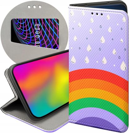 Hello Case Etui Z Klapką Do Samsung Galaxy A10 Tęcza Rainbow Futerał Pokrowiec