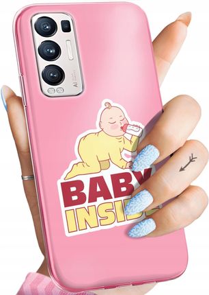 Hello Case Etui Do Oppo Reno 5 Pro Plus 5G Ciążowe Pregnant Baby Shower Obudowa