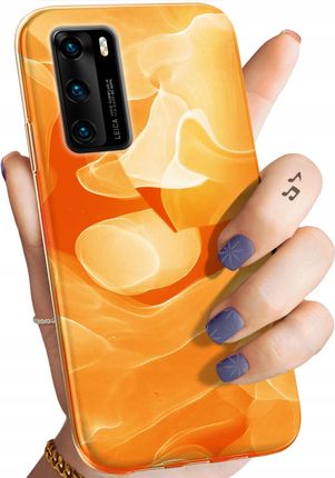 Hello Case Etui Do Huawei P40 Pomarańczowe Pomarańcze Orange Obudowa Pokrowiec
