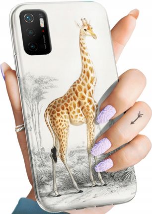 Hello Case Etui Do Xiaomi Poco M3 Pro 5G Żyrafa Śmieszne Sawanna