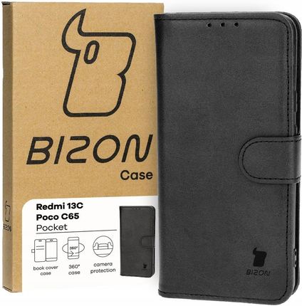 Bizon Etui Case Pocket Do Xiaomi Redmi 13C Poco C65 Czarne