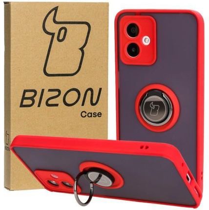 Bizon Etui Case Hybrid Ring Do Motorola Moto G14 Czerwone