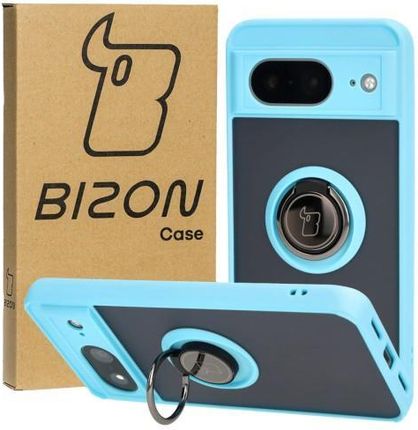 Bizon Etui Case Hybrid Ring Do Google Pixel 8 Błękitne