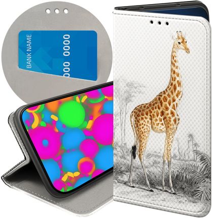 Hello Case Etui Z Klapką Do Xiaomi Redmi 9C Żyrafa Śmieszne Sawanna Futerał