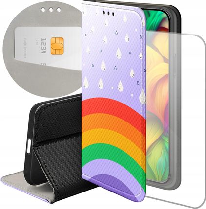 Hello Case Etui Z Klapką Do Iphone 15 Pro Max Tęcza Rainbow Futerał Pokrowiec