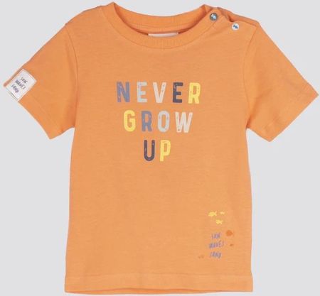 T-shirt z krótkim rękawem pomarańczowy z napisem