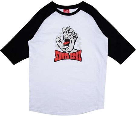 koszulka SANTA CRUZ - Youth Check Gateway Hand Front Black/White (BLACK/WHITE) rozmiar: 8-10