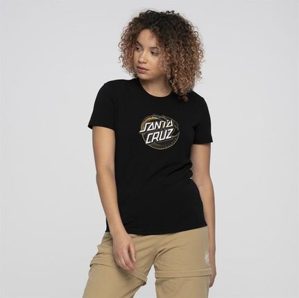 koszulka SANTA CRUZ - Holo Wave Dot Front T-Shirt Black (BLACK) rozmiar: 8