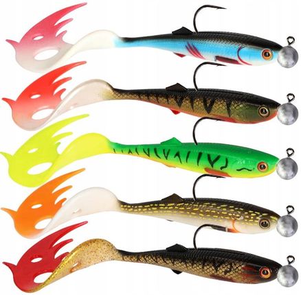 Mikado Uzbrojone Gumy Twistery Sicario Pike Tail 14Cm Zestaw Nowość! ZESTAWMIKADOSICARIO14A5