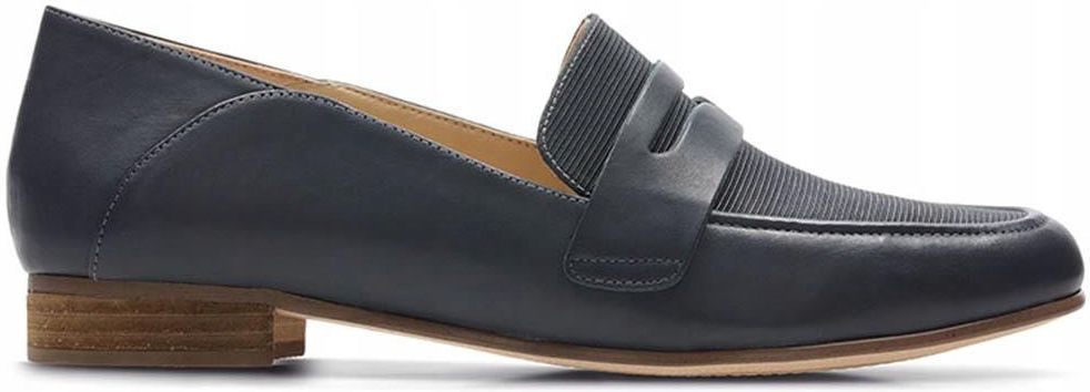 Mokasyny damskie Clarks Pure Iris granatowe skórzane 37 Ceny i