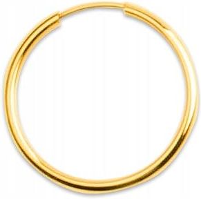 Goldmark Piękny Złoty Kolczyk Kółko Koło 333 Ring 22 mm